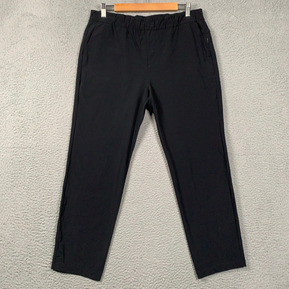 Vuori Miles Ankle Pant Women's Large Black Activewear Jogger Tapered Performance